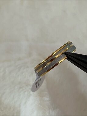 Stacked Two-Tone Metal Rings - Gold & Silver